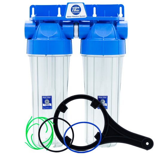 Wasserfiltergehäuse DUO 10 Zoll