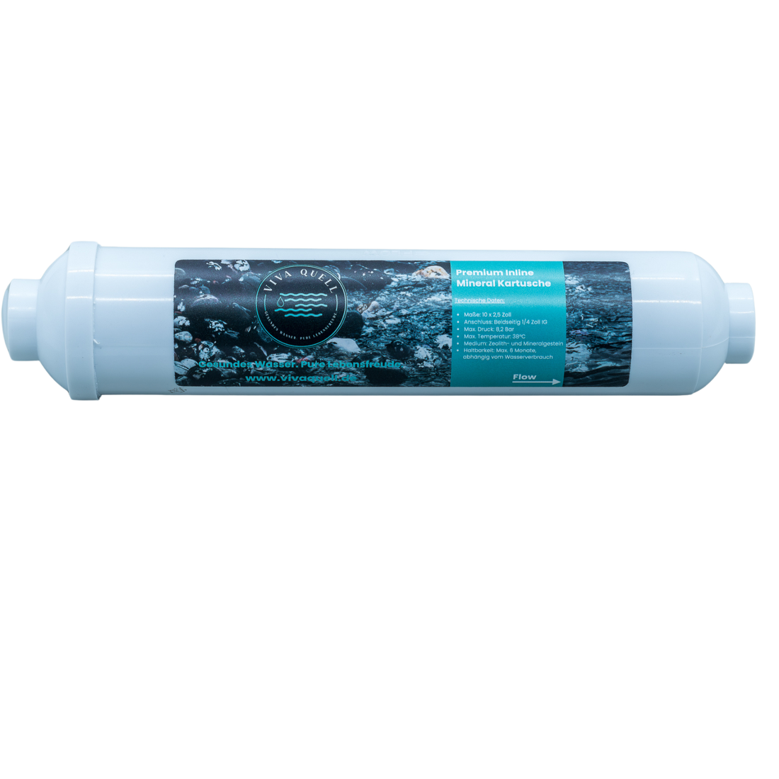 Inline-Mineralfilter für Osmoseanlagen von VivaQuell