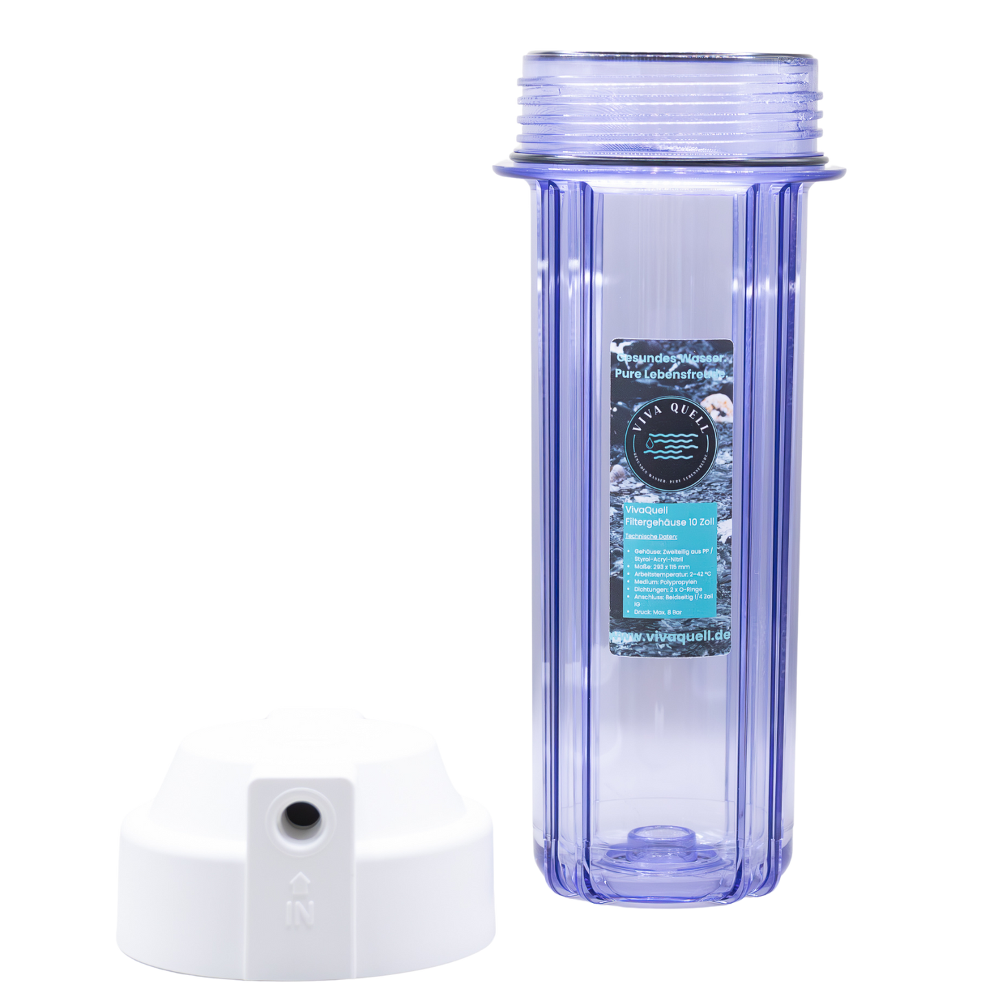 Wasserfiltergehäuse 10 Zoll 2-teilig