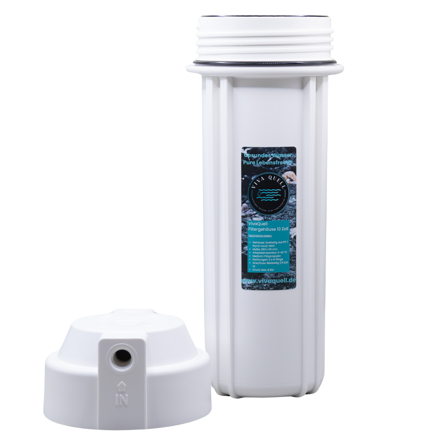 Wasserfiltergehäuse 10 Zoll 2-teilig