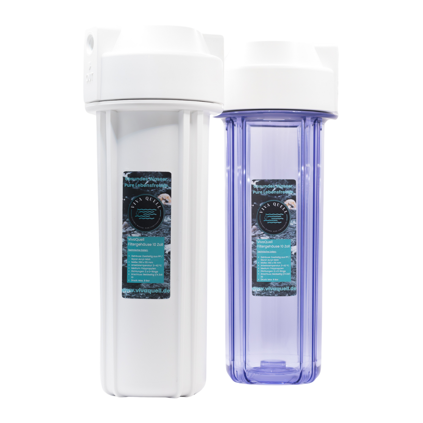 Wasserfiltergehäuse 10 Zoll 2-teilig