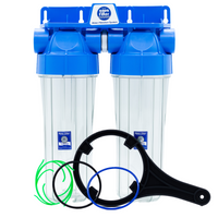 Wasserfiltergehäuse DUO 10 Zoll