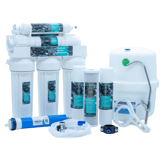 5 Stufen Umkehrosmose-Anlage inkl. Tank, Membran, Wasserfilter und Zubehör