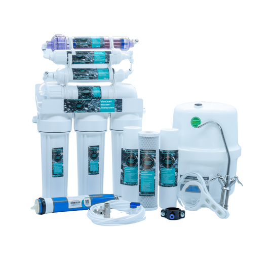 7 Stufen Umkehrosmose-Anlage inkl. Tank, Membran, Wasserfilter und Zubehör