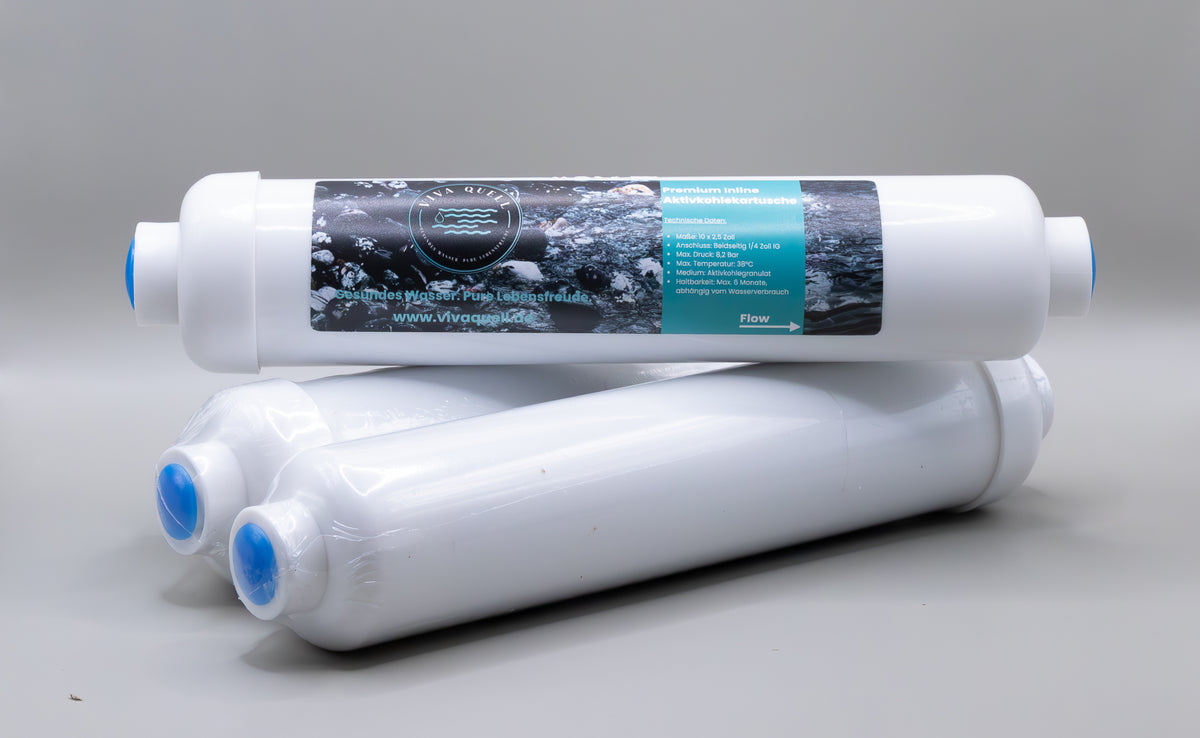 2er-Pack Inline-Premium Kühlschrankfilter 2 Zoll