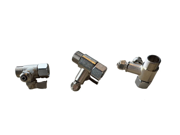 Wasseranschluss-Adapter mit Absperrhahn und Schlauchausgang, 3/8-Zoll und 1/4-Zoll