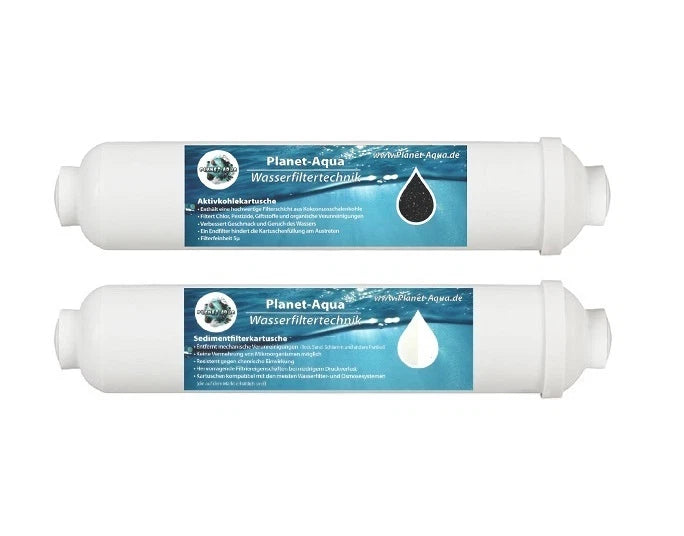 Filter Set Sediment Aktivkohle + Adapter Wasserfilter Umkehr Osmose Osmoseanlage