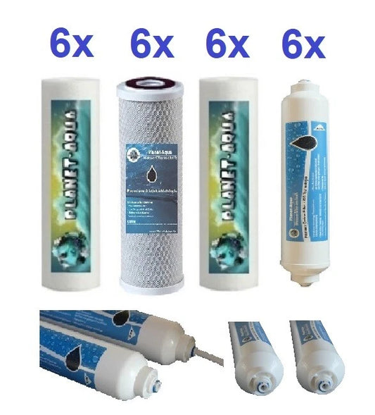 Planet-Aqua 3-Jahres Ersatzfilter-Set 10 Zoll (24-teilig)