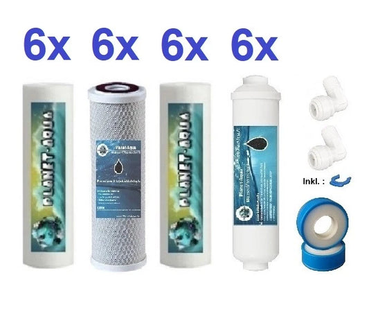 Erstausstatter Filter-Set 3 Jahre + Zubehör (für 10 Zoll Umkehrosmose-Anlagen)