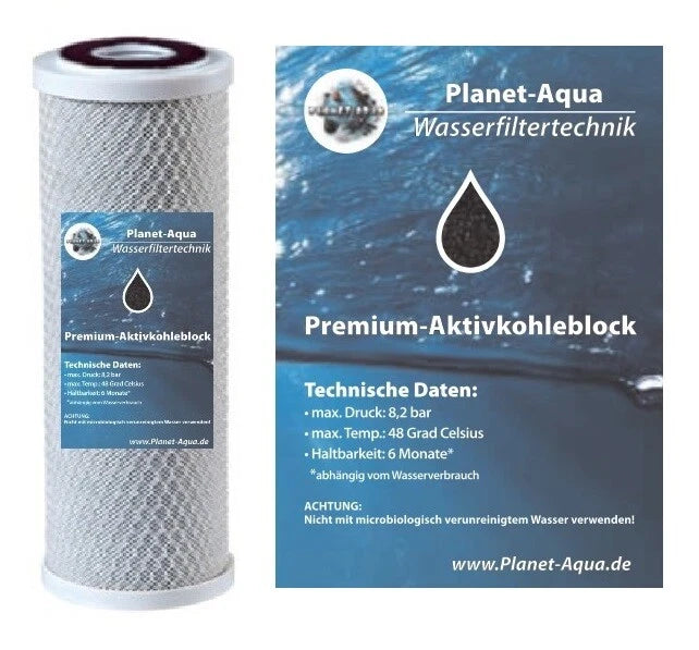 Ersatzfilter-Set (6-teilig) | 10 Zoll Sediment- & Aktivkohleblock-Filter