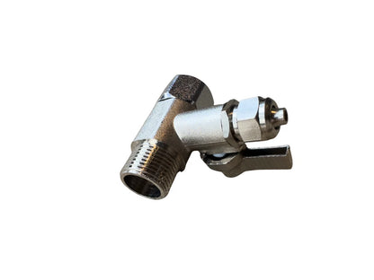 Wasseranschluss-Adapter 3/8 Zoll mit Absperrhahn & 1/4 Zoll Schlauchausgang